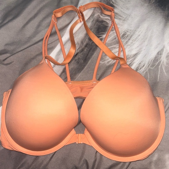 Victoria Secret orange strapy back, front closer bra 34D, - Picture 1 of 4